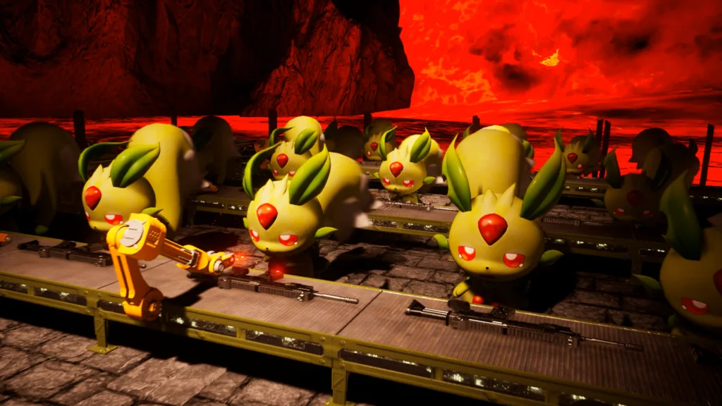 Palworld gameplay screenshot from IGN